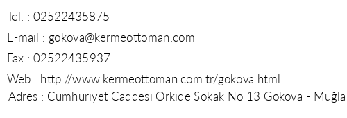 Kerme Ottoman Gkova telefon numaralar, faks, e-mail, posta adresi ve iletiim bilgileri